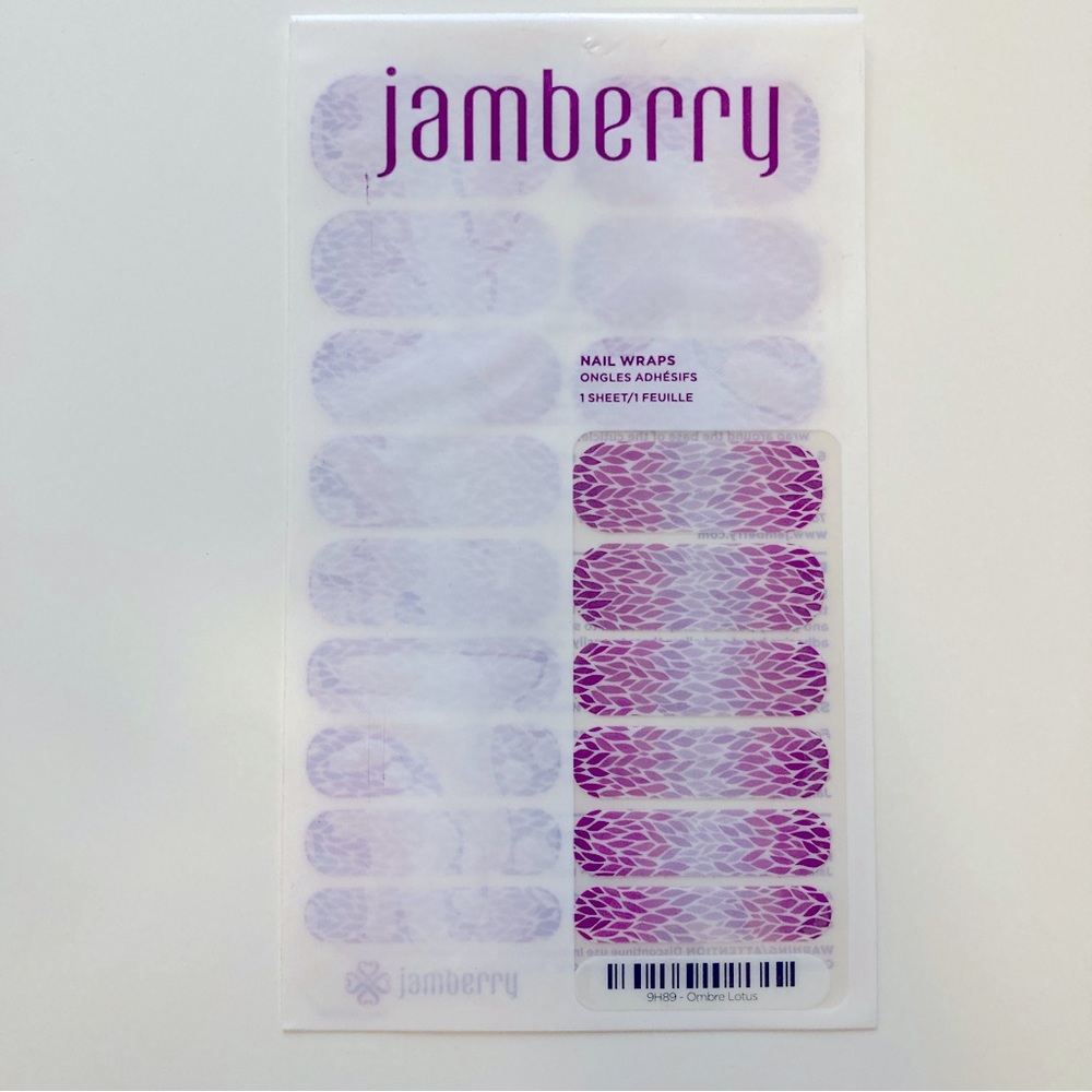 Jamberry Nail Wraps - Ombré Lotus